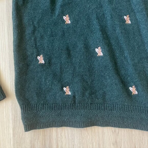 ** California Dream WHO.A.U men’s Surfing bears crewneck sweater M Wool - Picture 2 of 10